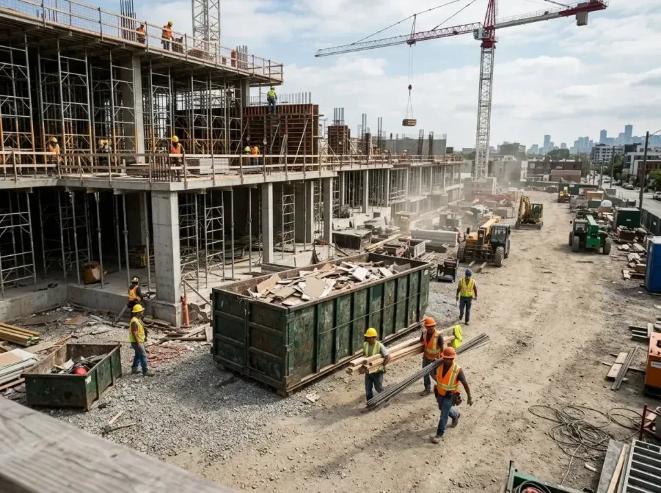 commercial-construction-site-w-002 — frequently asked questions, Low Cost Construction Dumpster Rental in West St. Paul, MN